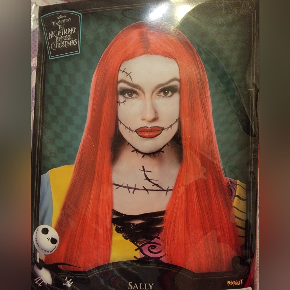 Adult WOMEN Spirit Halloween Nightmare Before Christmas SALLY Costume WIG